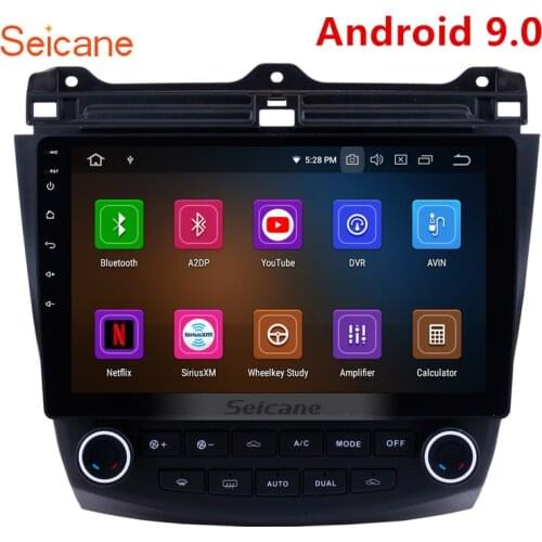 Seicane Android 10.0 Car Multimedia Player GPS Navigation For 2003-2007 Honda Accord 7 8-Core Support Steering Wheel Control