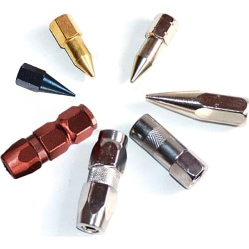 1Pc Large Flat Tip Grease Flat Nozzle Sharp Mouth Heavy Grease Explosion-proof Grease Nozzle Heavy Lengthened Steel Tip