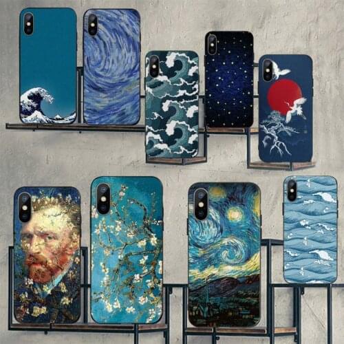 Art aesthetic van Gogh painting Phone Case for iPhone 11 12 pro XS MAX 8 7 6 6S Plus X 5S SE 2020 mini