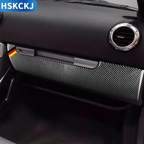 For Audi TT 8N 2001 2002 2003 2004 2005 2006 Multicolour Carbon Fiber Sticker Co-Pilot Glove Box Cover Interior Car Accessories