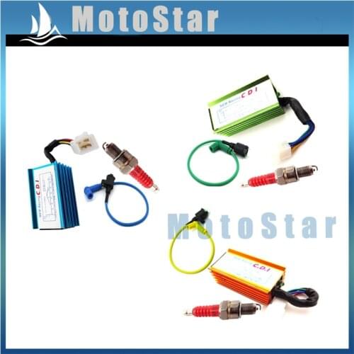 Racing Ignition Coil + 5 Pin AC CDI + A7TC Spark Plug For 50cc 70cc 90cc 110cc 125cc 140cc 150cc Pit Dirt Bike Motorcycle