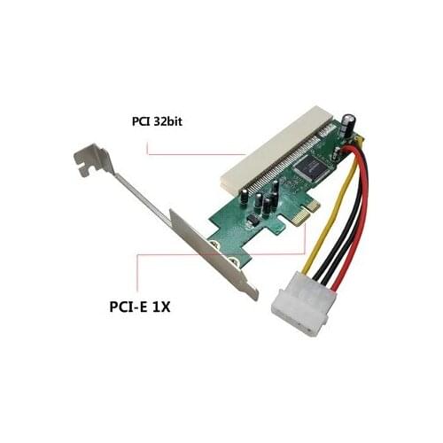 20pcs/lot free shipping PCI Express PCI-e 1X TO PCI 32bit Adapter Card