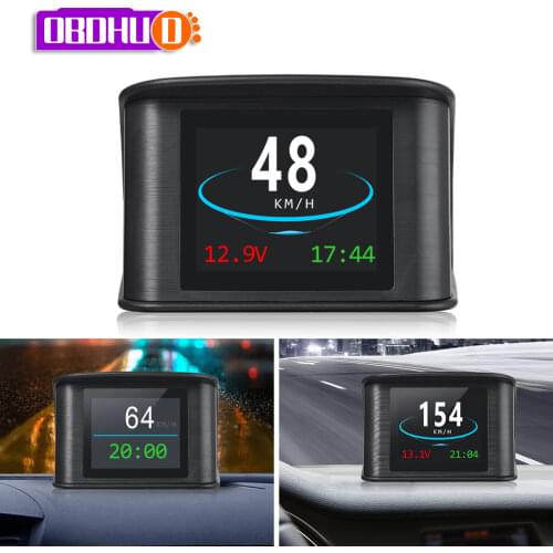 Hud T600 GPS OBD Computer Car Speed Projector Digital Speedometer Display Fuel Consumption Temperature Gauge Diagnostic Tool