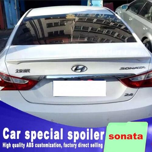 Pressure wings 2011 2012 2013 2014 2015 for hyundai sonata rear trunk roof wing spoiler ABS material high quality by primer