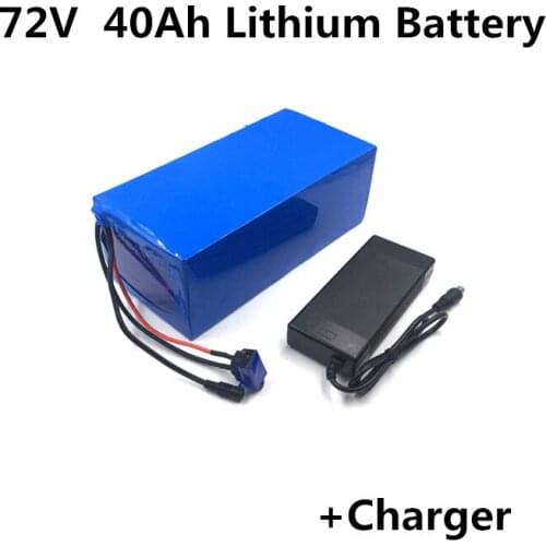 High power 72V 40Ah Lithium Battery 3500W E-motorcycle battery for E-scooter EV back-up battery Car starter+5A charger