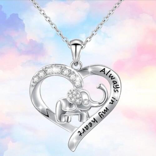 Cute Elephant Design Fashion Charming Chain For Women Necklace Choker necklaces & pendants with gift box