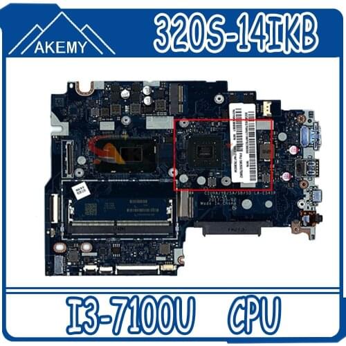 CPU I3-7100U for Lenovo 320S-14IKB notebook motherboard CIUYA/YB/SA/SB/SD LA-E541P DDR4 100% test work