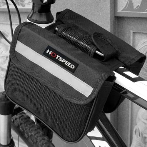 Bike Saddle Bag Frame Front Top Tube Cycling Phone Pouch Durable Light Shelf Pack Cycling Storage Bag Cycling Accessories