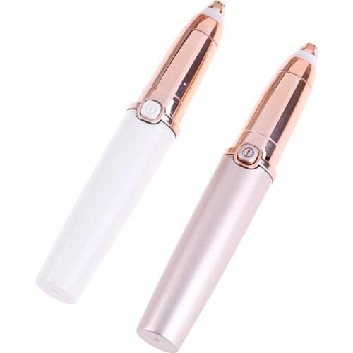 1pc Portable Facial Hair Remover For Women Electric Eyebrow Trimmer Makeup Painless Eye Brow Epilator Mini Shaver Razors