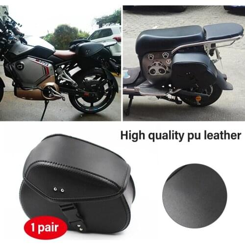 For Harley Sportster XL 883 1200Motorcycle Waterproof Bag Saddle Bags Pu Leather Motorbike Side Tool Bag Out Door Luggage