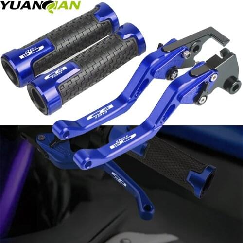 For HONDA CB190R 2015 2016 2017 2018 Motorcycle Accessories Extendable Brake Clutch Levers Handlebar Hand Grips ends aluminum