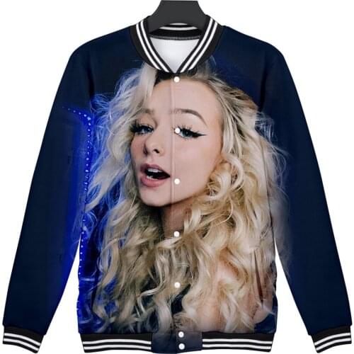 WAMNI Zoe Laverne New Unisex Hip-Hop Single-Breasted Baseball Uniform Polyester Fabric Casual Fashion Print Baseball Uniform