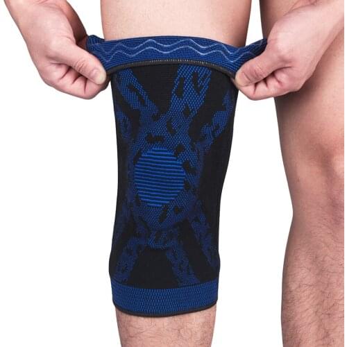 1 Pcs Support Compression Silicone Anti-Collision Sports Knee Pads To Protect The Patella Outdoor Basketball Football Running