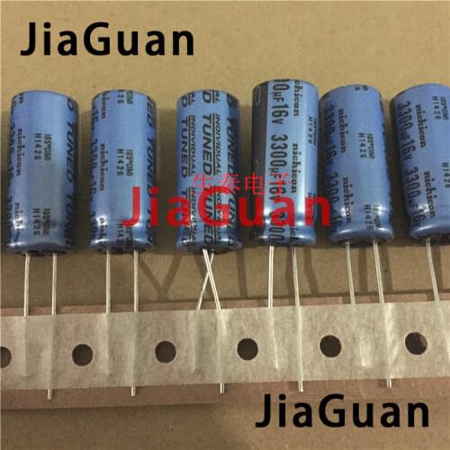 10pcs Genuine NICHICON KT 16V3300UF 12.5X30MM Audio Electrolytic capacitor blue kt 3300uF/16v INOIVIDUAL TUNED 3300UF 16V