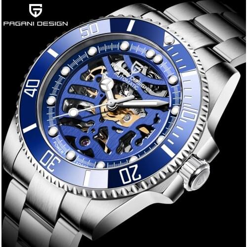PAGANI Design Waterproof Mechanical Watch Luxury Automatic Watch Relogio Men Watch Stainless Steel Masculino Sapphire Glass New