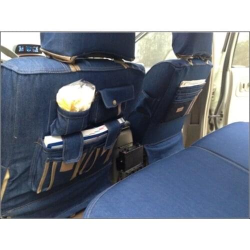 Denim car seat covers for volkswagen touareg modern i35 tucson JAC K5/3 iev b15 A13 RS Citroen QUATRE Triomphe elysee Picasso C2