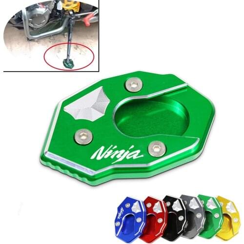 For Kawasaki NINJA1000 NINJA650 650R ER6N ER6F Versys 650 Versys650 Motorcycle Side Stand Enlarge Plate Pad Kickstand Extension