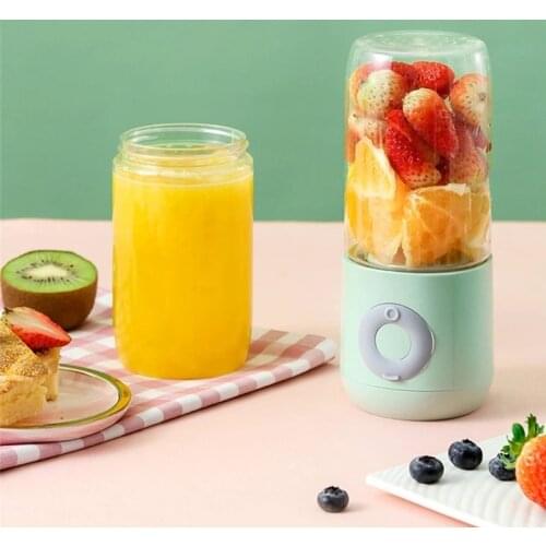 Mini Electric Juicer Cup 500ML Smoothie Blender Portable Six knife Mini USB Blenders Wireless Press Juice Manual Charging Juicer