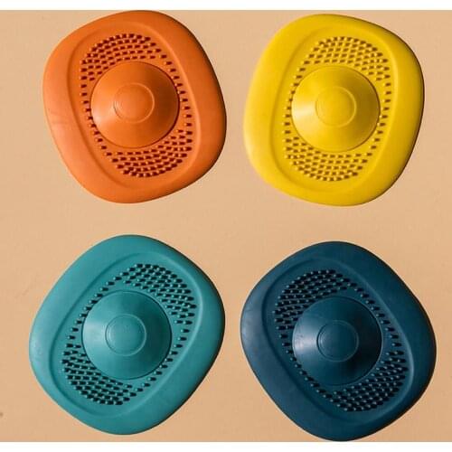 Press Type Bathroom Hair Filter Bathroom Drain Hair Catcher Bath Stopper Plug Sink Strainer Filter Shower For Home Accessories