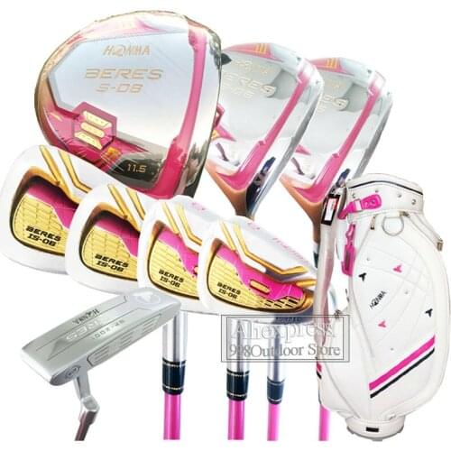 New Golf clubs HONMA S-06 4 Star Compelete set of clubs Women Driver wood irons Putter and Golf Bag Graphite shaft Free shipping