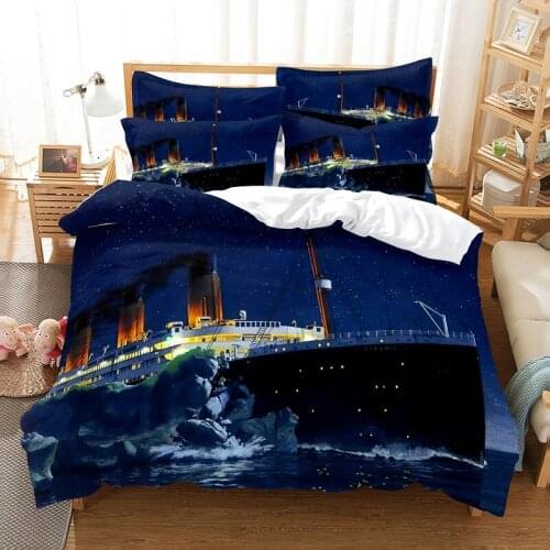 Bedding set duvet cover set 3d bedding digital printing bed linen queen size bedding set fashion design