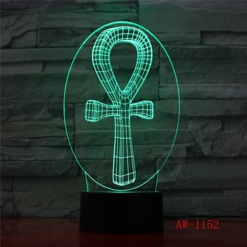 Creative Cross 3D Colorful USB Come Children Eye Creative Lamp Gift Table Lamp Children Gifts 1152