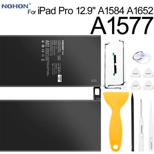 Nohon Battery For iPad Pro 12.9" A1577 iPadPro A1584 A1652 10307mAh Capacity 0 Cycle Li-polymer Batteries For iPad Pro 12.9 inch