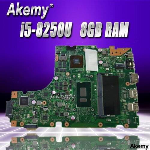 Laptop Motherboard For Asus X442 X442U X442UR X442UQ X442UQK X442UQR Mainboard 100% Tested with i5-8250U cpu 8GB RAM