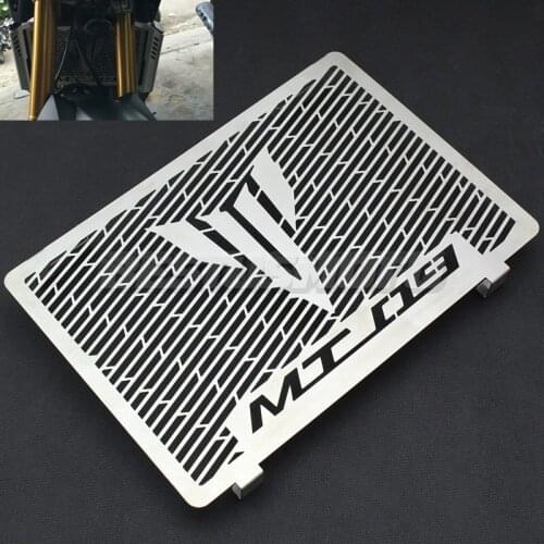 Motorcycle Silver Radiator Grille Guard Protection Cover For Yamaha MT09 Tracer FZ09 2014 - 2019 2015 2016 2017 2018