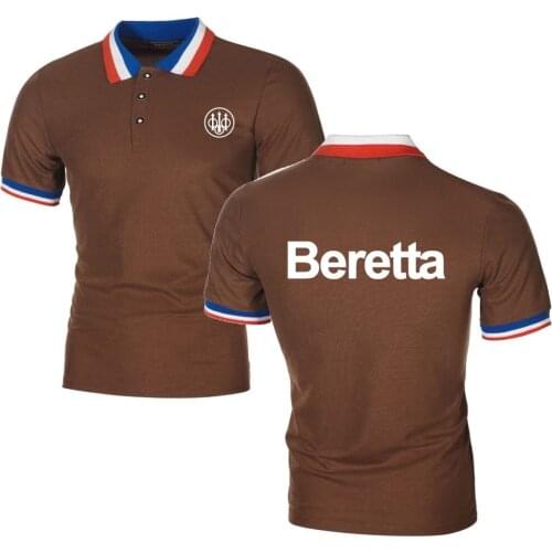 Military Style Jersey Bodybuilding Male Tees Men Polo Shirts Beretta Firearms Equipment Pistol Jungle Mountain Hunting M9 TShirt