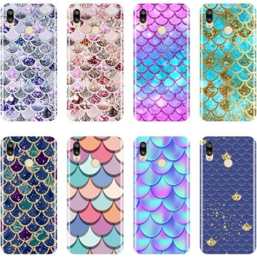 Soft Phone Case For Huawei P8 P9 P10 P20 Lite 2017 Silicone Fish Scale Back Cover For Huawei P9 P10 Plus P20 Lite Pro P Smart