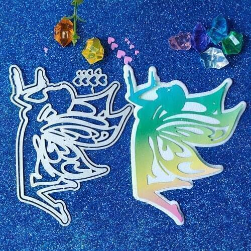 New flying girl, the angel Metal Cutting Dies Decorative Scrapbooking Steel Craft Die Cut Embossing Paper Cards Stencils