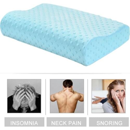Hot Memory Foam Pillow 3 Colors Orthopedic Pillow Latex Neck Pillow Fiber Slow Rebound Soft Pillow Massager Cervical Health Care