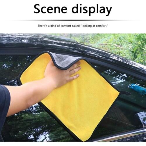 Car Wash Microfiber Towel Thickened Absorbent Cleaning Drying Rags for Home Auto Care Wiping Cloth Never Scrat Car Clean Supplie