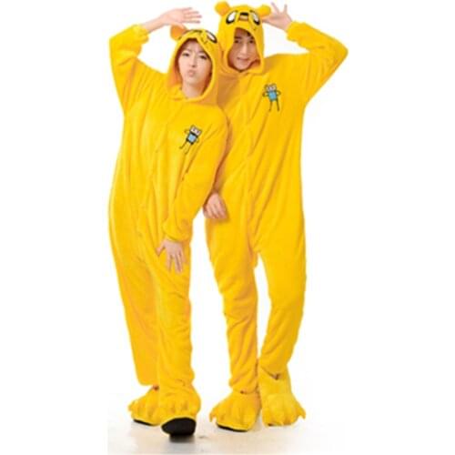 Adventure go Finn Jake Onesies Onesie Anime Finn Jake Cosplay Costume Flannel Jake Sleepwear Pajamas Finn Onesies jumpsuit