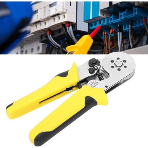 TU-C86-6+ Adjustable Crimping Pliers American Standard AWG 23-10AWG 0.25-6mm2 Ergonomic Wire Terminals Crimping Tool