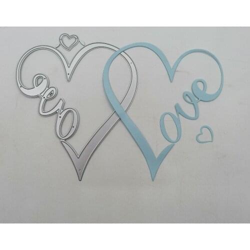 DIY Heart Arts Love Craft Dies ValentineS Day Metal Cutting Dies Love Stencil For Album Stamp Paper Card Embossing Craft Decor