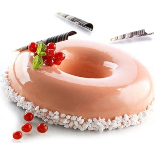 Donuts Shaped Silicone Mold Cake Mousse Baking Form Pan Chocolate Pudding Jelly Moulds Kitchen Bakery Accessories