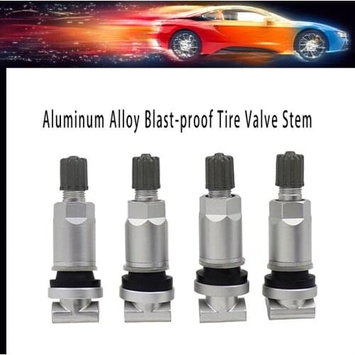 4 pcs Alloy blast-proof TPMS Tire Pressure Monitoring System Tire Valve Stem Repair Kit for Jeep Volvo Ford Chrysler Land Rover
