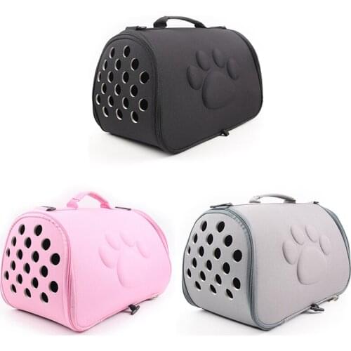Dogs Cat Folding Pet Carrier Cage Collapsible Puppy Crate Handbag Carrying Bags Pets Supplies Transport Accessories