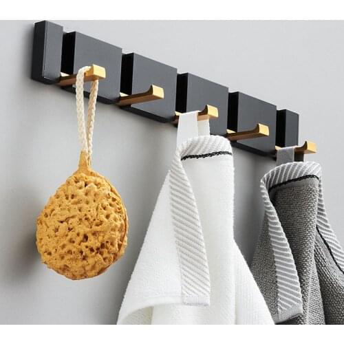 ADOREHOUSE Folding Flip Hook Wall Mounted Retractable Hooks Bath Towel Hanger Coat Hooks Entryway Bedroom Hanger Hooks