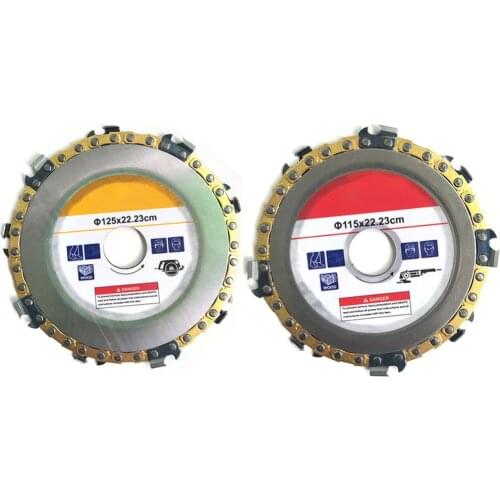 115/125mm Carbide Grinder Disc Angle Grinder Chain Saw Disc Blade Wood Carving Disc For Angle Grinder Curved Work Cutting Tools