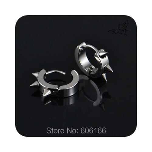 Rivet Stainless Steel Hoop Earring Fashion Jewelry