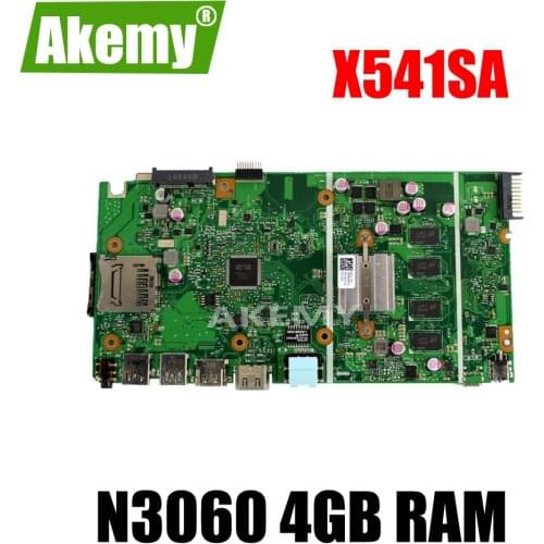 X541SA Motherboard N3060 CPU 4GB RAM For Asus X541 X541S X541SA Laptop motherboard X541SA Mainboard X541SA Motherboard test OK