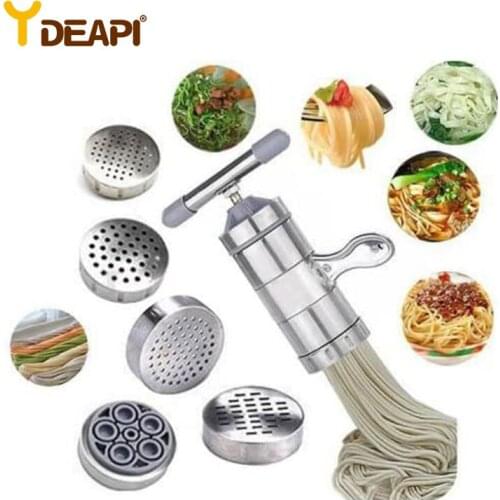 YDEAPI Stainless Steel Noodle Maker Press Pasta Machine Crank Cutter Fruits Juicer Cookware Making Spaghetti Kitchen Tools
