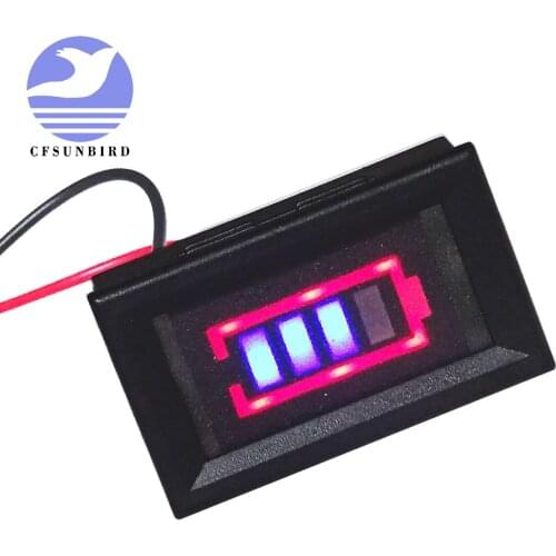 Green 3.7V Lead Acid Lithium Battery Capacity Indicator Li ion Battery Display Board Tester Meter Shell Automotive