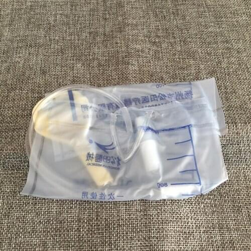 25 pieces Medical latex sleeve type disposable urine bag Male Drainage bag 1000ML Urine collector with urine