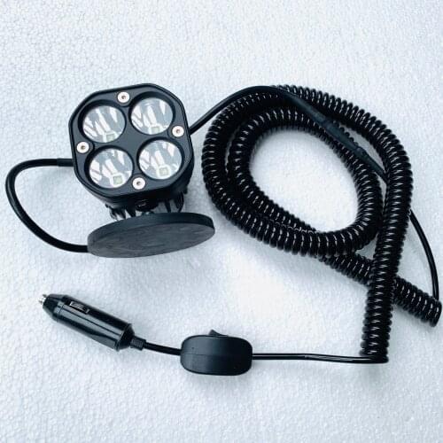 40w Combo led Car head light Magnet work light set Offroad Roof Hood spotlight headlamp 4x4 fog light with Spring wire for SUV