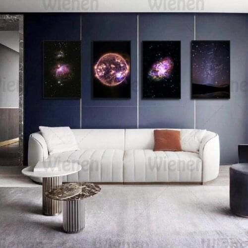 Abstract Purple Galaxy Poster Nordic Canvas Art Painting Home Decoration Wall Art Modern Print For Living Room Bedroom Picture