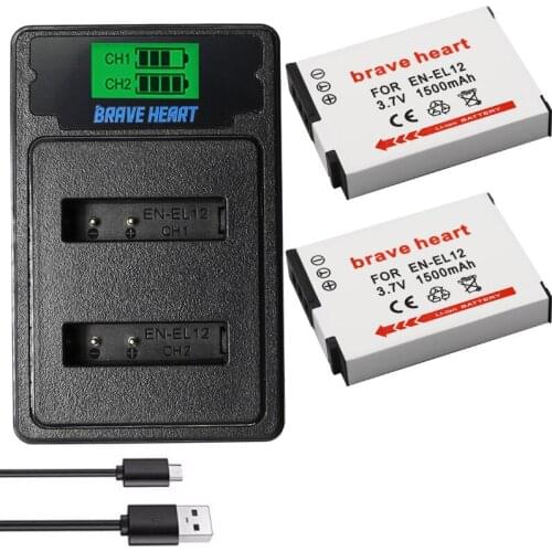 Bateria EN EL12 EN-EL12 ENEL12 Battery for Nikon Coolpix S9700 S9500 S9400 S9300 S9100 S8200 S8100